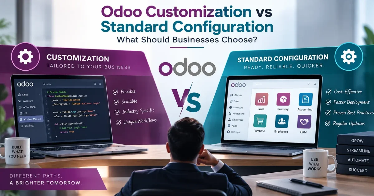 Odoo customization vs standard configuration