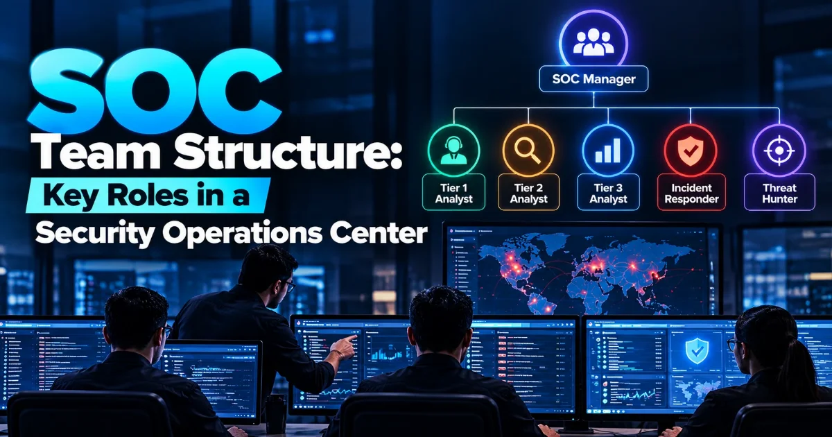 SOC team structure and Security Operations Center roles