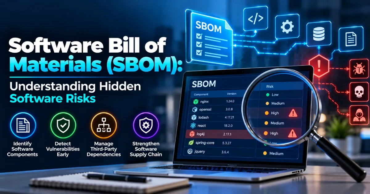 Software Bill of Materials SBOM for software supply chain security