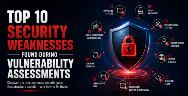 Top 10 Security Weaknesses Found During Vulnerability Assessments